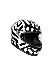 AGV Siyah Beyaz K6 Multi Secre Kapalı Kask