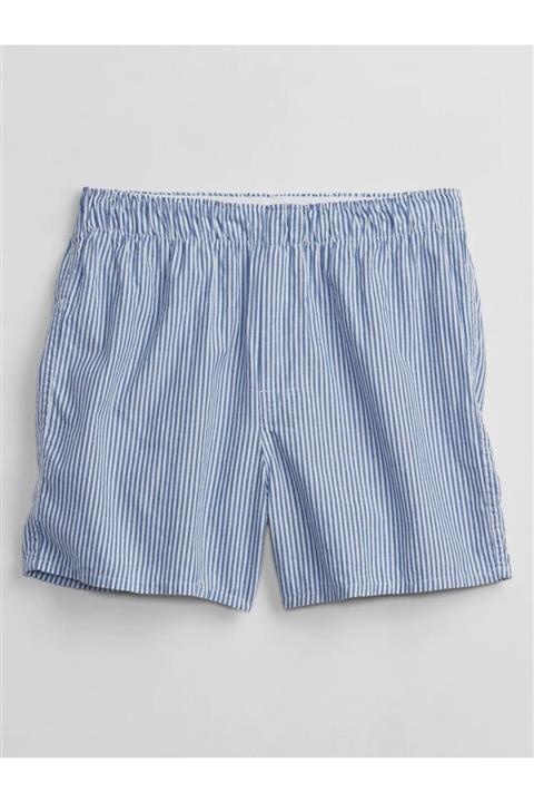 GAP Erkek Mavi Ekose Boxer