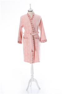 Özdilek Unisex Pembe Osaka Bambu Kimono Bornoz