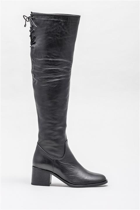 Elle Shoes Kadın Karons Sıyah Çizme 20KRE2706