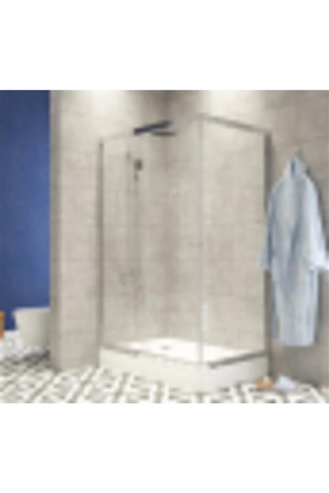 Durul Duşakabin 90x100 Dikdörtgen Şeffaf Cam Yükseklik 200cm