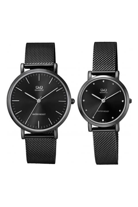 Q&Q Hasır Kordonlu Sevgili Çift Kol Saatleri