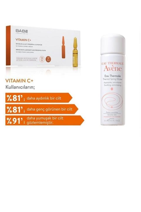 Avene Yatıştırıcı Ve Rahatlatıcı Termal Su 50 Ml + Cilt Lekeleri Ve Ton Farklılıkları Için Ampul 10x 2ml