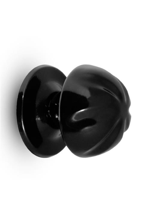 Badem10 Nobel Gülyonca Kapı Tokmağı Kapı Topuzu Babası Kolu Siyah Metal Tokmak