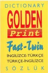 DERYA Golden Print Fast - Twin Ingilizce-türkçe Türkçe-ingilizce Sözlük(570 Sayfa)