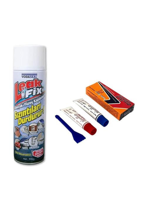 Vodaseal Leak Fix Su Sızdırmaz Sprey Beyaz 396 Gr + Iran Yapıştırıcısı 25 Gr