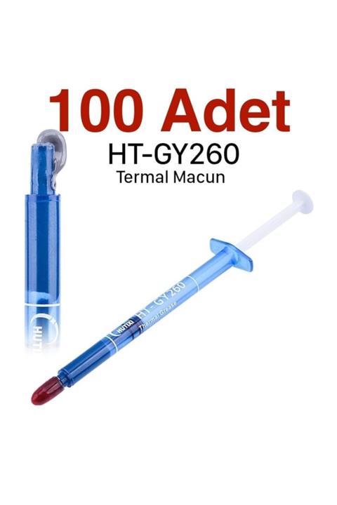 JTECH (100 Adet) Hutixi Ht-gy260 Cpu Termal Macun Tek Kullanımlık Küçük Boy