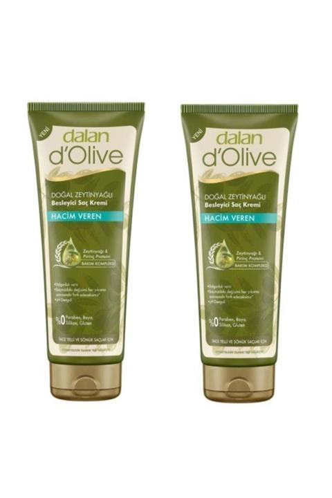 Dalan D'olive Zeytinyağlı Hacim Veren Ince Telli Ve Sönük Saçalar Için Saç Kremi 200 Ml X 2 Adet