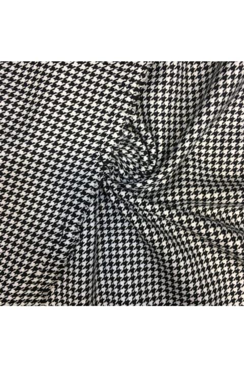 Hanedan Kumaş Kazayağı Desenli Ekose Dokuma Kumaş En 150 cm