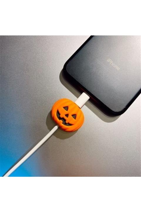 MÜRDÜM CASE Sevimli Balkabağı Şarj Aletei Kablo Koruyucu