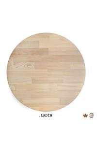 WOODLIFE Yuvarlak Ahşap Plaka Masa Ve Sehpa Tablası Ladin- Çapı 90 Cm - Kalınlığı 18 Mm