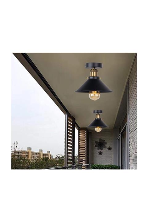 MYLİGHT S Retro Tavan Avize Armatür 23cm En Rustik Avize