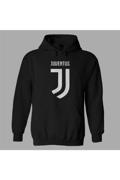 nrage Unisex Siyah Juventus  Hoodie Sweatshirt