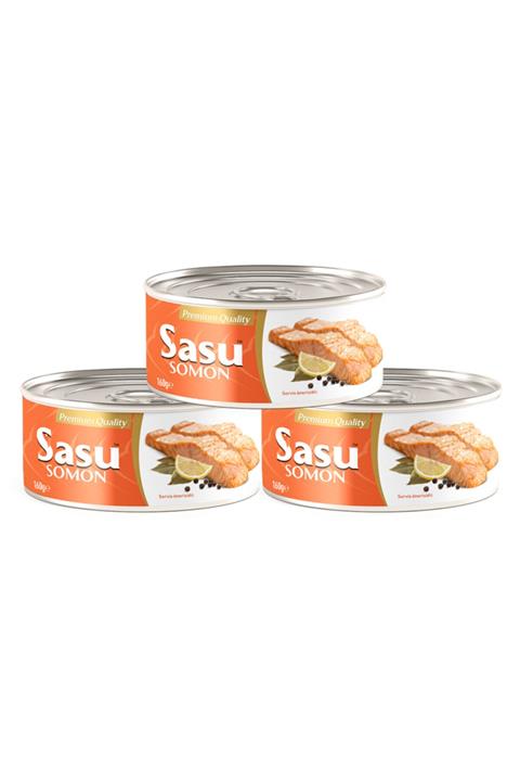 SASU Norveç Somon Balığı 6x160g Bütün Dilim