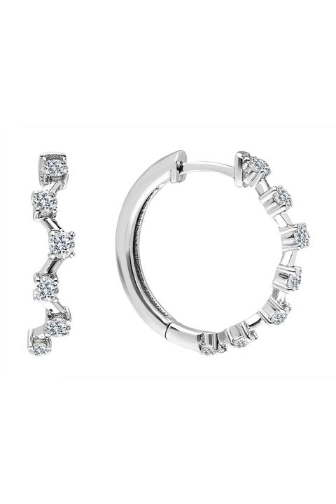 Sirius Pırlanta Pırlanta Taşlı Zigzag Halka Küpe