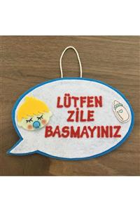 OzanTuhafiye El Yapımı Keçe Lütfen Zile Basmayınız Kapı Aksesuar 69m