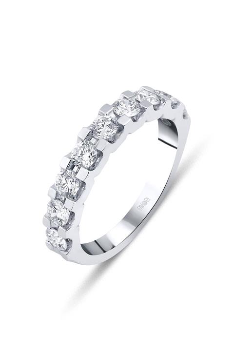 Bilezikci Favori 0,55 Karat Yarım Tur Pırlanta Yüzük