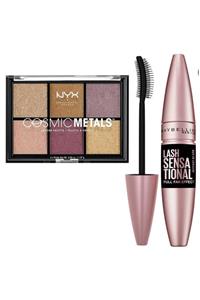 NYX Profesyonel Makyaj Yoğun Pigmentasyon + Maybelline New York Yelpaze Etkili Yoğun Maskara