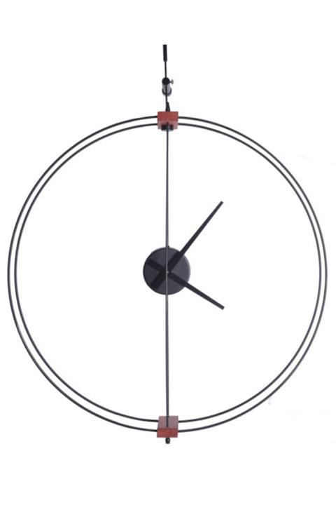 iqclocks Siyah 3d Modern Tasarım Duvar Saati  60 cm