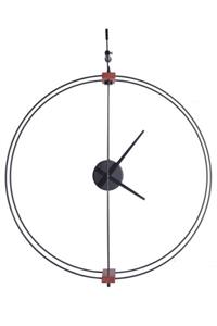 iqclocks Siyah 3d Modern Tasarım Duvar Saati  60 cm