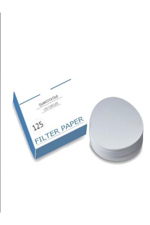 Borox Külsüz Filtre Kağıdı 125 Mm Kantitatif - Beyaz Bant (orta) Quantitative Ashless