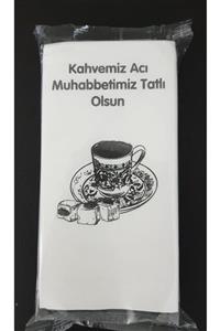 Hibana Konuşan Akıllı Sunum Peçetesi 20 Adetlik Paket Acı Kahve Tatlı Muhabbet Temalı