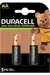 Duracell Şarjlı 2500mah Aa Kalem 2 Adet