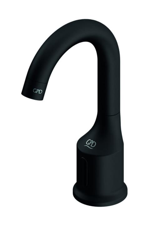 GPD Fotoselli Çift Su Girişli Lavabo Bataryası Siyah Flb11-s
