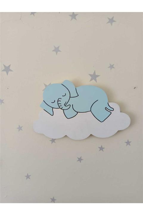 Işıklıtoplardükkanı Çocuk Odası Aydınlatma Bulut Üzeri Uyuyan Fil