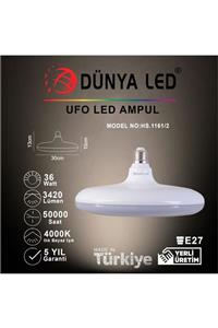 DÜNYA LED Hs.1161/2 36w Ufo Tipi Led Ampul E-27 4000k Ilık Beyaz Işık