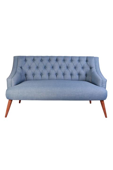 Ze10 Design Lamont Loveseat İkili Kanepe Indigo Mavi