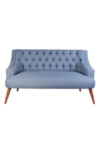 Ze10 Design Lamont Loveseat İkili Kanepe Indigo Mavi