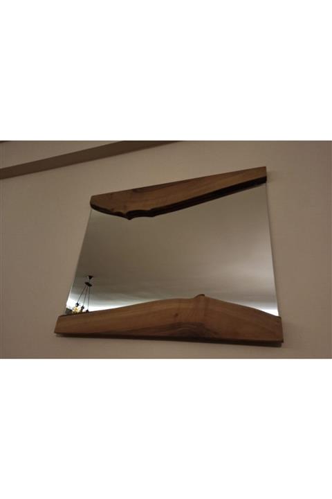 UG Wood Design Dekoratif Doğal Ceviz Ağacından Kütük Konsol Aynası -