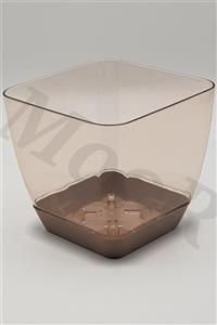 Favilla Kare Orkide Saksı 14cm 2055/kahverengi