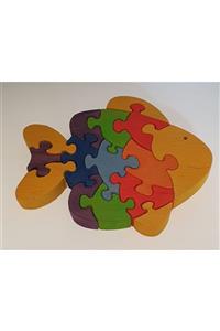 kırtkırt ahşap Ahşap Balık Puzzle Yap Boz