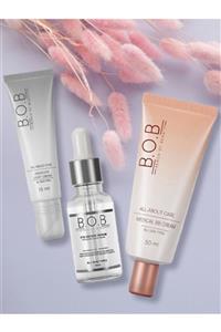 B.O.B BENCH OF BEAUTY 3'lü Cilt Bakım Seti - Göz Çevresi Serumu 20ml, Medikal Bb Krem 50ml, Göz Altı Kremi 15ml