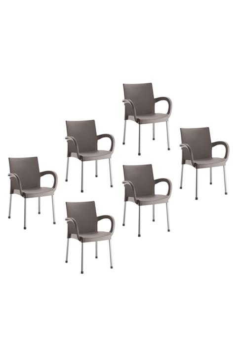 Holiday Sümela 6'lı Bahçe Koltuğu | Gri