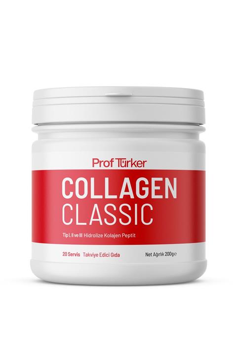 ProfTürker Collagen Classic 200 G  Saf ve Doğal Toz Kolajen