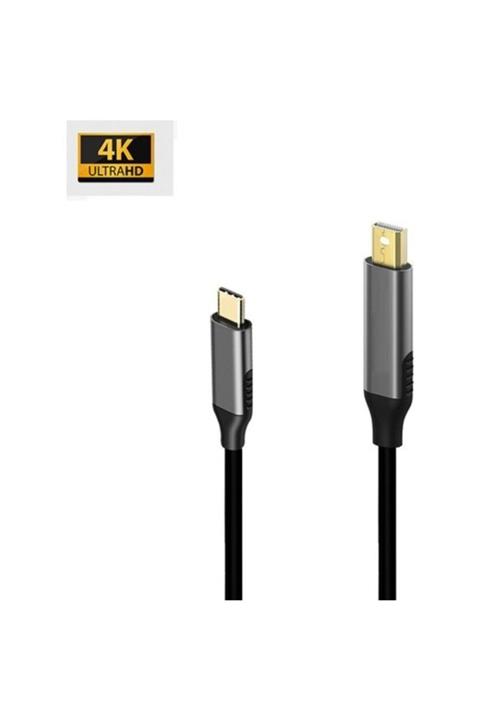 Daytona K-02 Type-c To Mini Display Port 4k Hd 60hz Görüntü Aktarım Kablosu