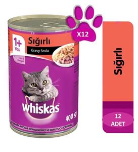 Whiskas Sığır Etli Konserve 12x400 gr