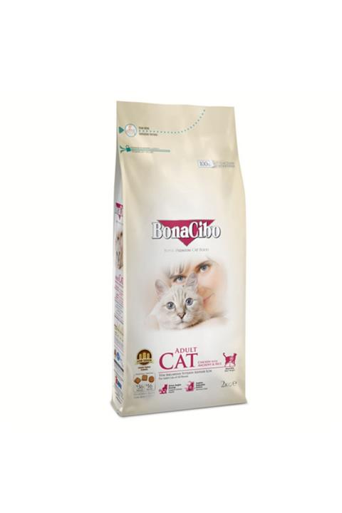 BonaCibo Adult Cat Tavuklu (hamsi Ve Pirinç Eşliğinde) Yetişkin Kedi Maması 2 Kg.