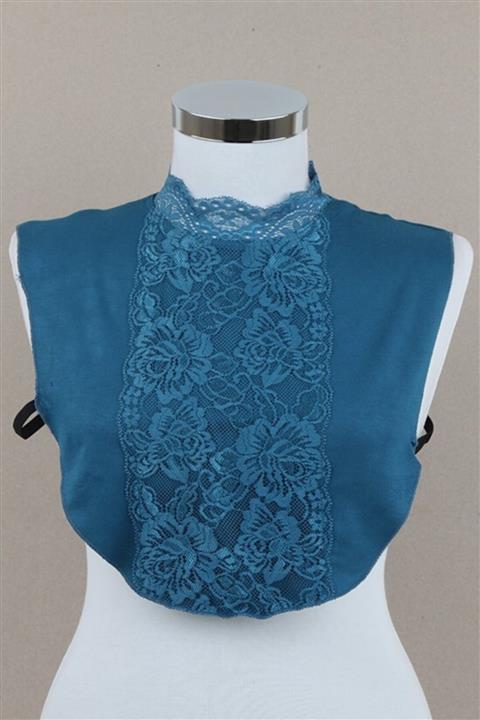 İsra Silk Petrol Sosyete Tesettür Yaka Boyunluk