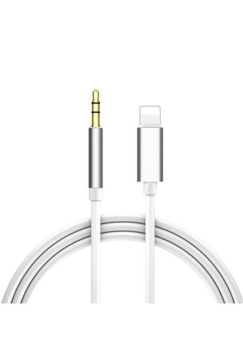 BCA Apple Lightning Uyumlu Aux Kablosu 3.5 mm Jak Kablo Altın Uçlu