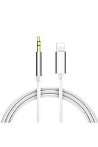 BCA Apple Lightning Uyumlu Aux Kablosu 3.5 mm Jak Kablo Altın Uçlu