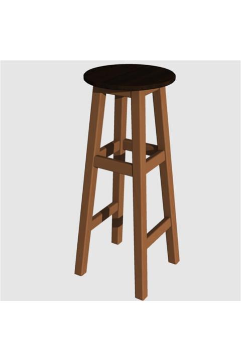 Arbre Döner Tabure 85 Cm , Ceviz Renk Iskelet