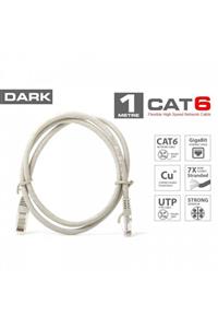 Dark Dk-cb-nt6u100g 1mt Utp Cat6 Patch Kablo Grı Awg24/7