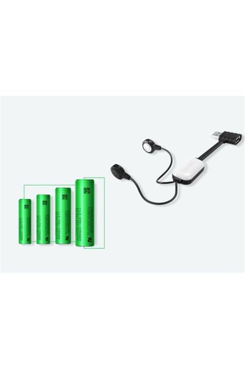 Profisher Manyetik Usb Pil Şarj Deşarj Cihazı Power Bank Tüm Li-ion Pillere Uyumlu 18650 26650