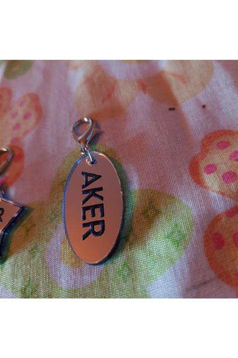 Aker Hediyelik Profesyonel Künyeli Isimlikli Kedi Zincir