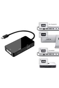 WOZLO Mini Displayport To Hdmi Dvi Vga Çevirici Kablo Thunderbolt