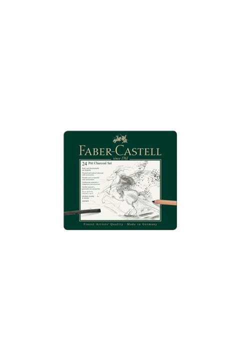 Faber Castell Faber Pitt Monochrome Işlenmiş Kömür Seti